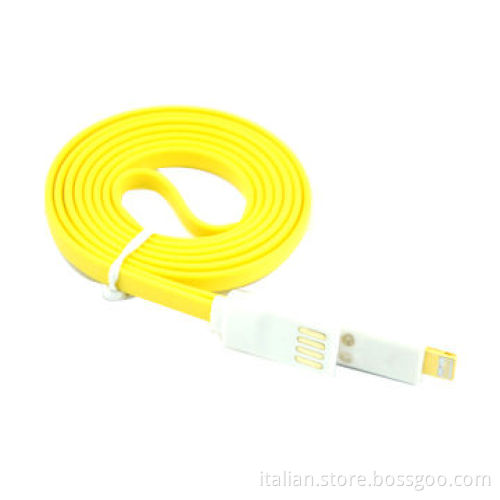 New Product Smile Face LED Light Mobile Phone USB Cable for iPhone 5 USB Date CableNew